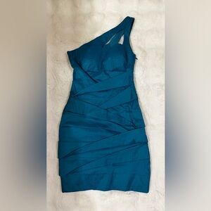 Adrianna Papell Strapless Blue Dress
